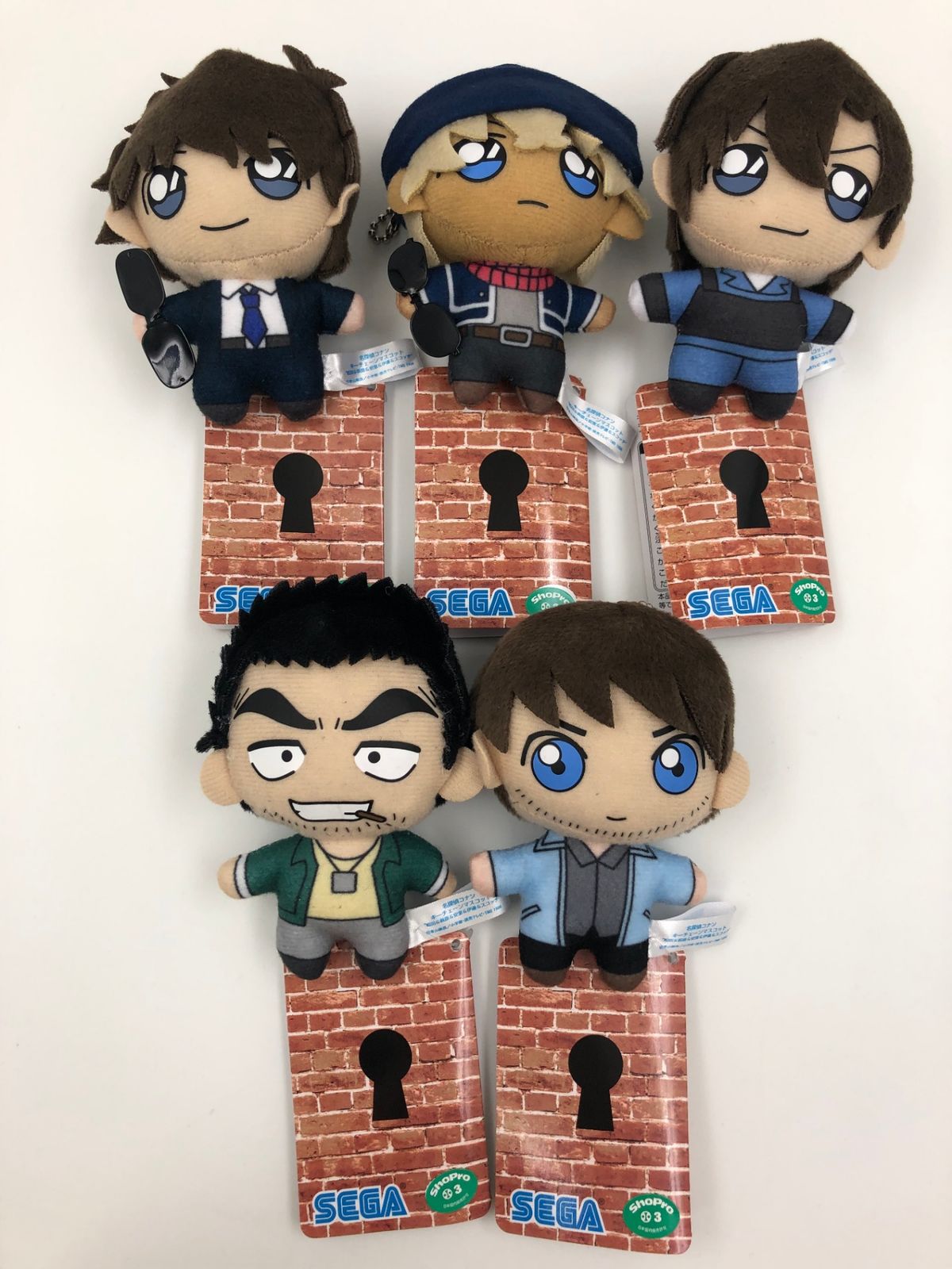 ♪) 名探偵コナン キーチェーン マスコット 松田 萩原 安室 伊達