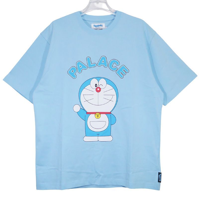 PALACE パレス x ドラえもん DORAEMON T-SHIRT ショートスリーブ Tシャツ スカイブルー カットソー サイズL octk