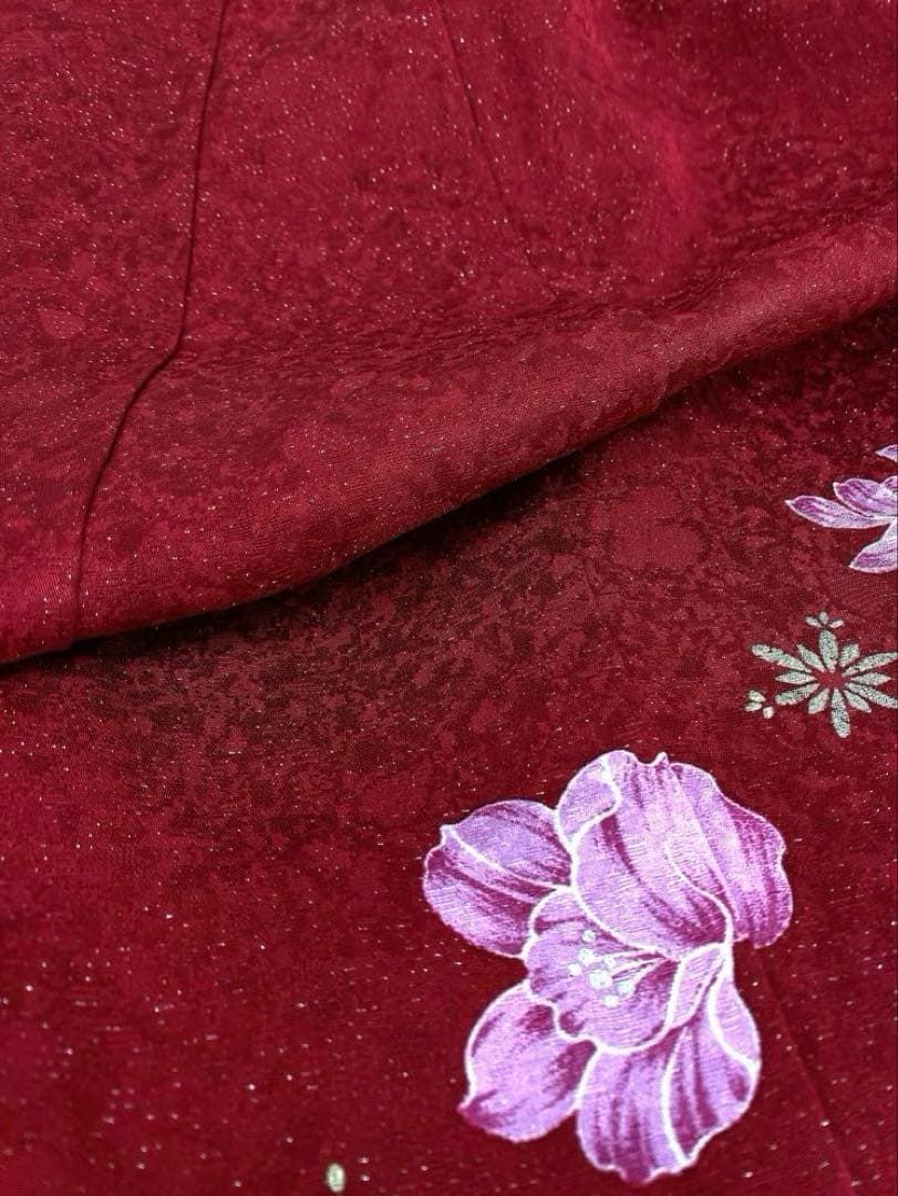 振袖 豪華 銀通し 金彩 銀彩 ラメ刺繍 薔薇 身丈169cm 撥水加工済 