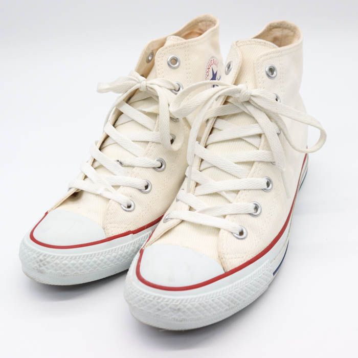 コンバース ハイカットスニーカー オールスター キャンバス シークレットインソール入 靴 メンズ メンズ 25cmサイズ ホワイト CONVERSE  【中古】 - メルカリ