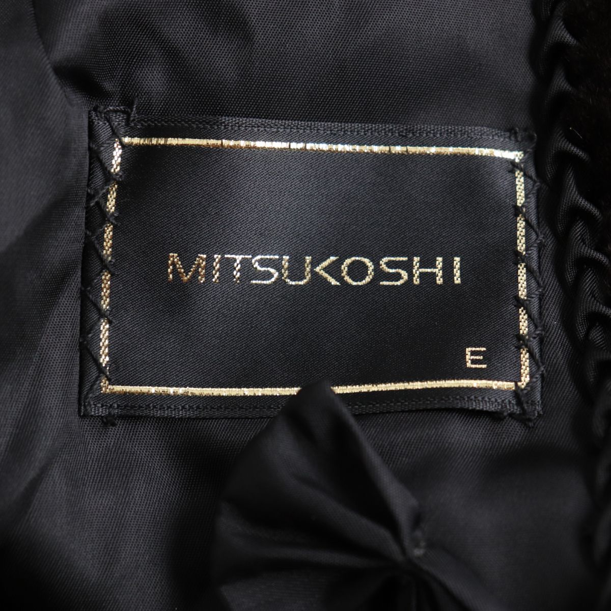 極美品☆MITSUKOSHI 三越 MINK シェアードミンク 本毛皮セミロング