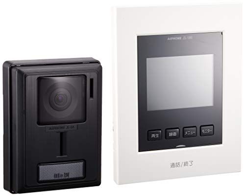 アイホン インターホン ドアホン テレビドアホン カメラ付き玄関子機 モニター付き親機 わかりやすい画面表示 カメラレンズ調整 JS-12Emp