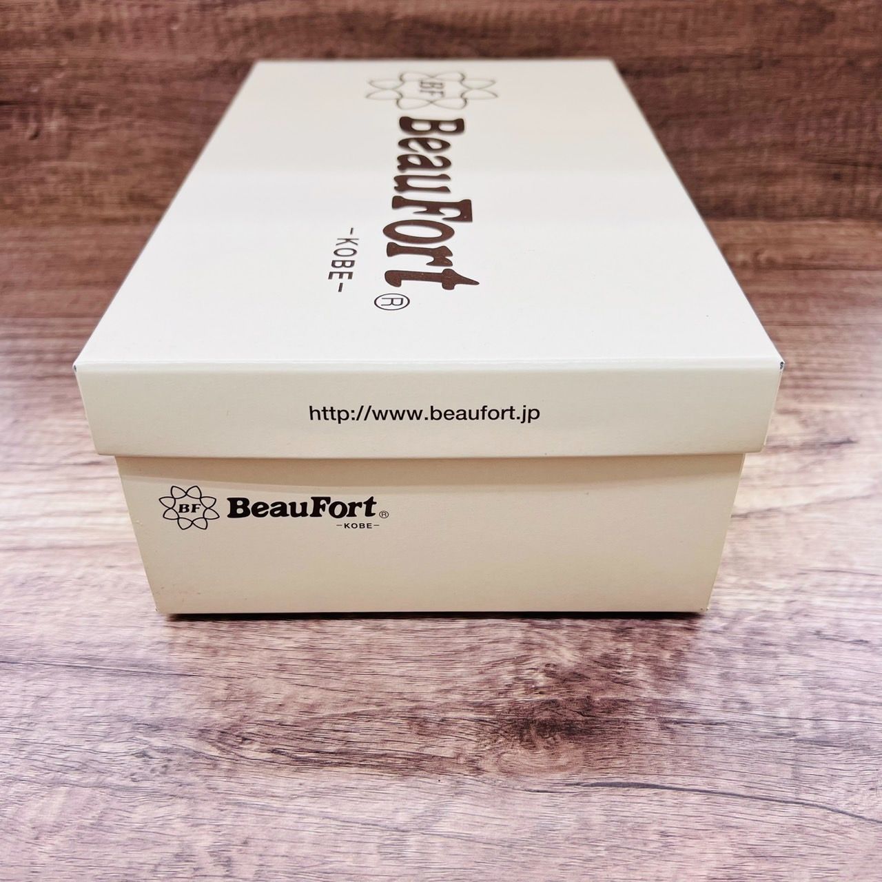 BeauFort 神戸ビューフォート 厚底フラワーシューズ グレー系 23