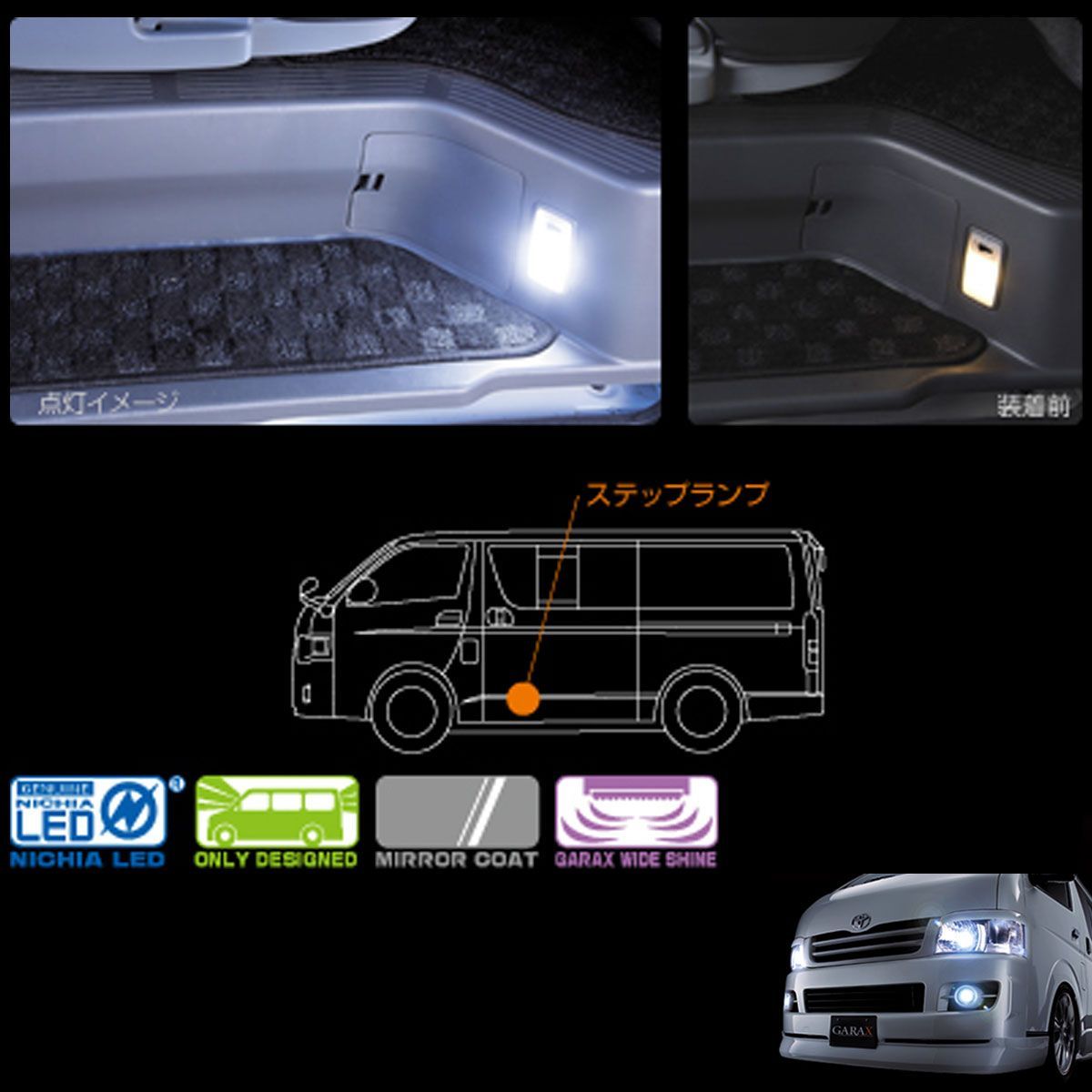 ハイエース GARAX ハイブリッドLED