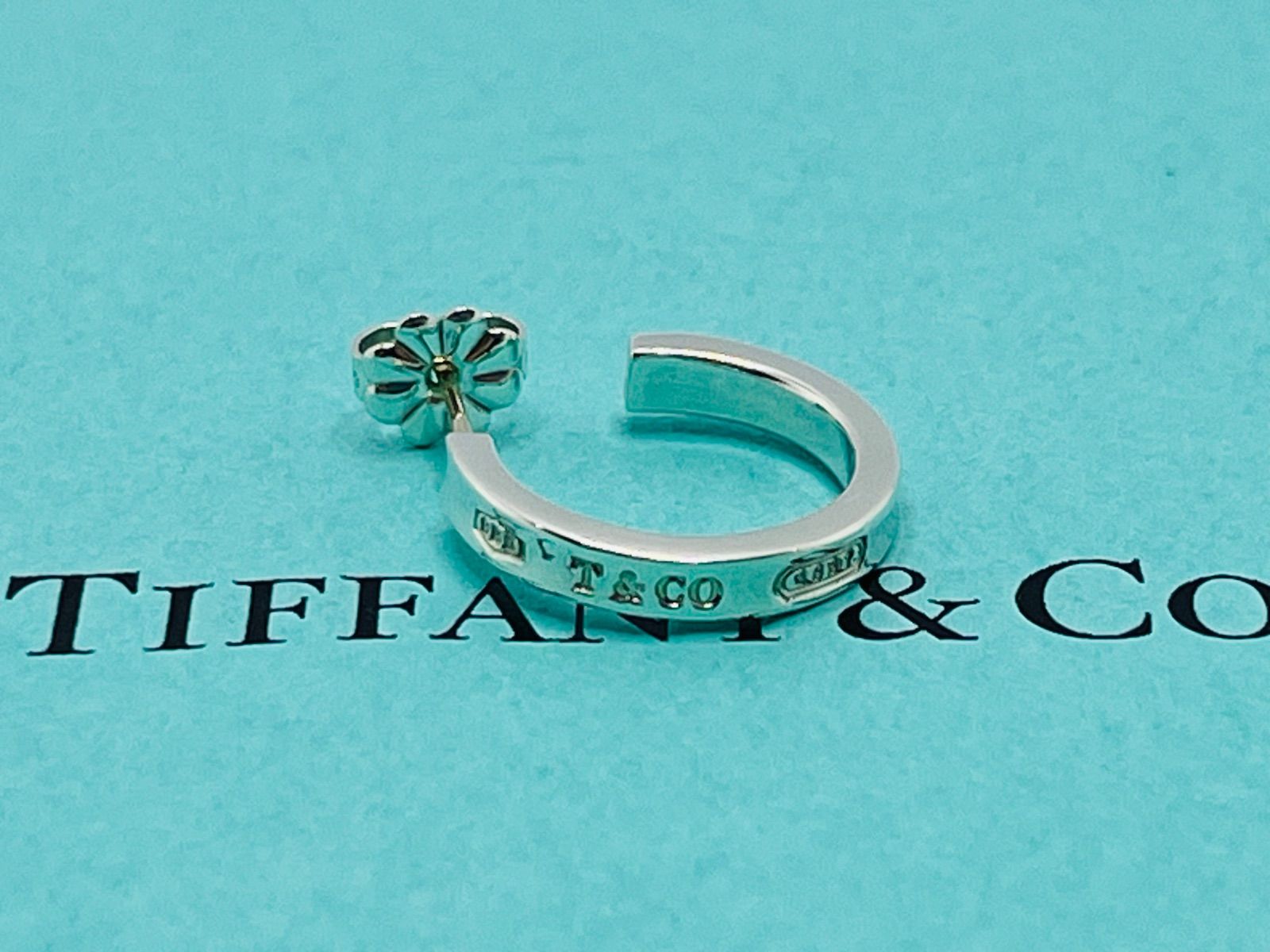 a027 送料無料 Tiffany&Co. 美品 ティファニー 1837 ナロー フープ