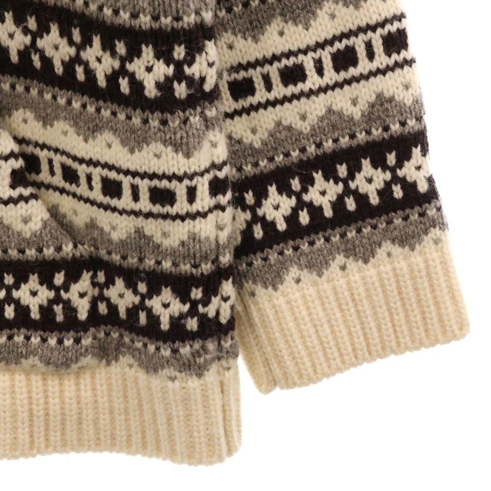 CELINE (セリーヌ) 21AW Baja fair isle Shetland wool hoodie バハ  