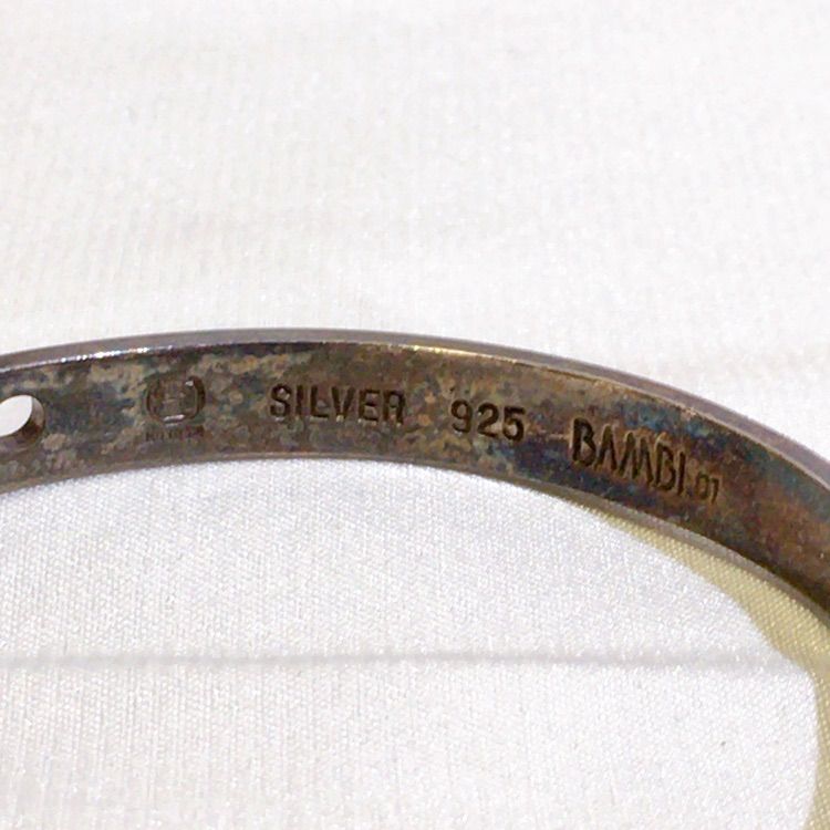 美品】 BAMBI SILVER bangle バンビ ベルト デザイン シルバー925 