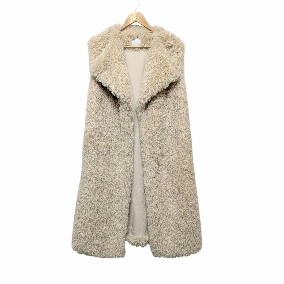 THINK FUR シンクファー Curly Eco Fur Vest エコファー ロングベスト ノースリーブコート 21THINKFUR-01 サイズ S