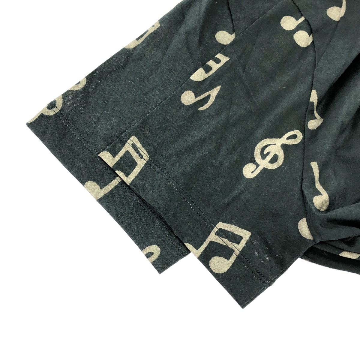 Paul Smith 音符柄 総柄 デザイン シャツ ブラック Paul Smith 音符柄 総柄 デザイン シャツ ブラック トップス