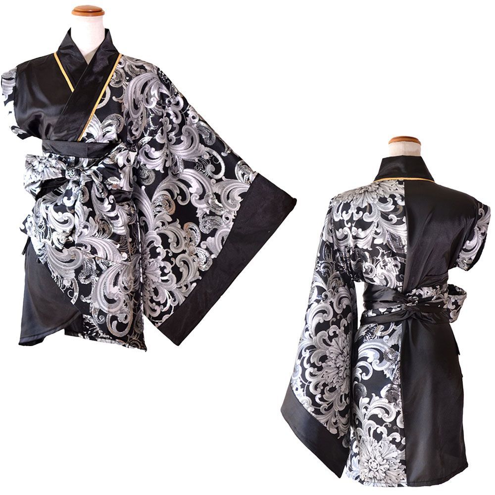 LoveRich ラブリッチ 【2点セット/2カラー】アシンメトリー 花柄 和柄