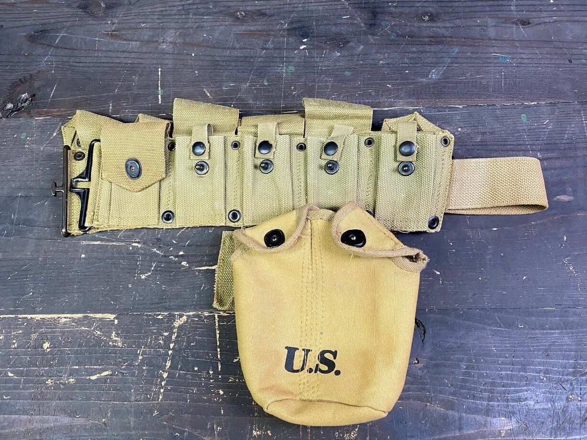 F 2364 US装備 ベルト JQMD ミリタリー 飯盒付き M 3