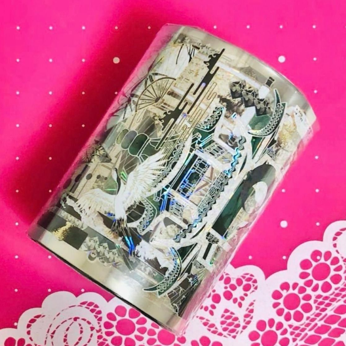 贝壳光 6.5cm×10m 沐染澜亭 海外マスキングテープ 海外マステ 和柄