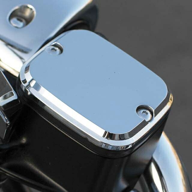 フロントマスターシリンダー カバー SMOOTH クローム 1996〜03年スポーツスター 1996〜09年ダイナ ソフテイル 1996〜07年ツーリング