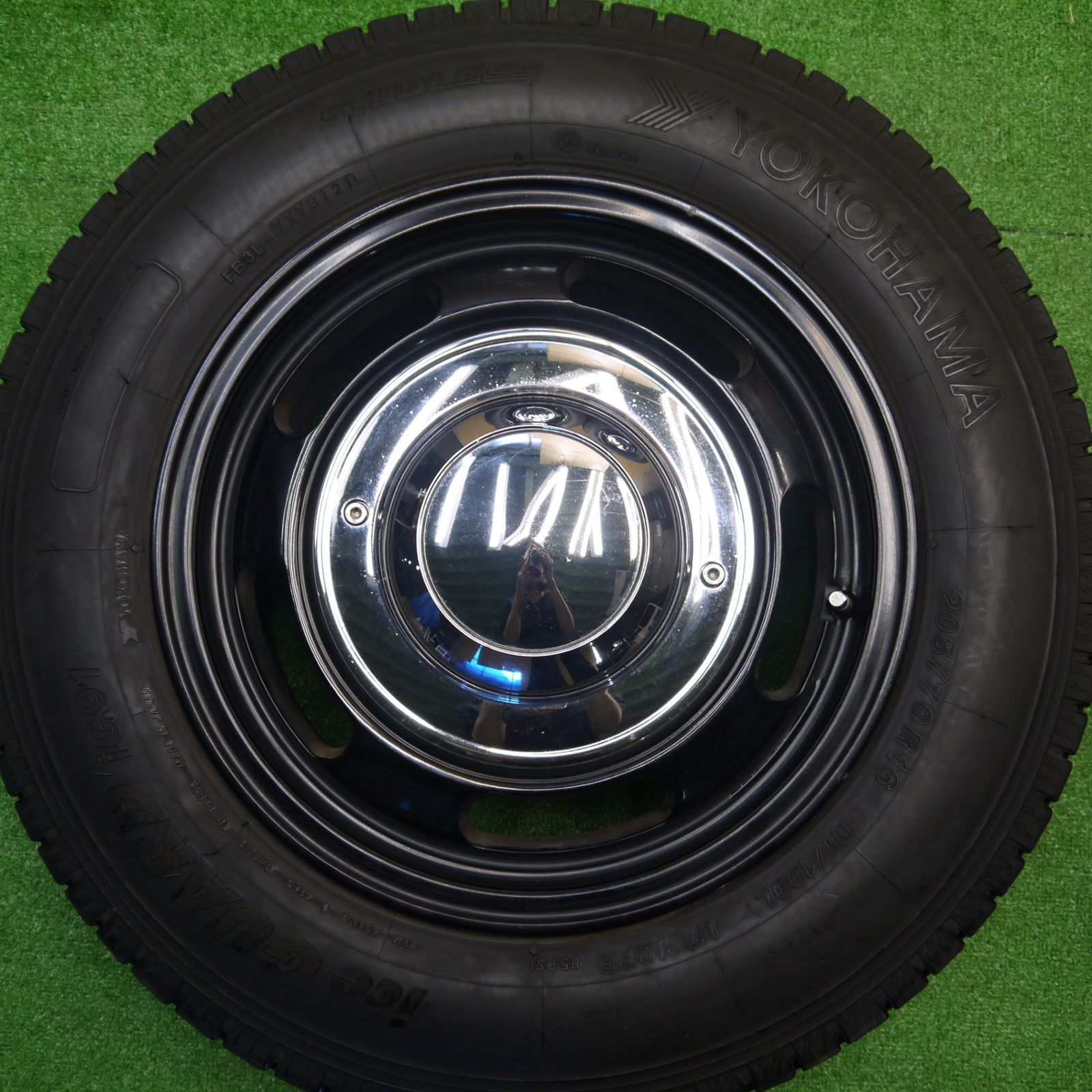 安い！かわいい！ バリ溝 21年 キレイ 9.5分 ハイエース 等 205|70R16 111|109L スタッドレス ヨコハマ アイスガード iG91 flexdream カバー フレックスドリーム PCD139.7|6H 5101705Hス 夢を追う