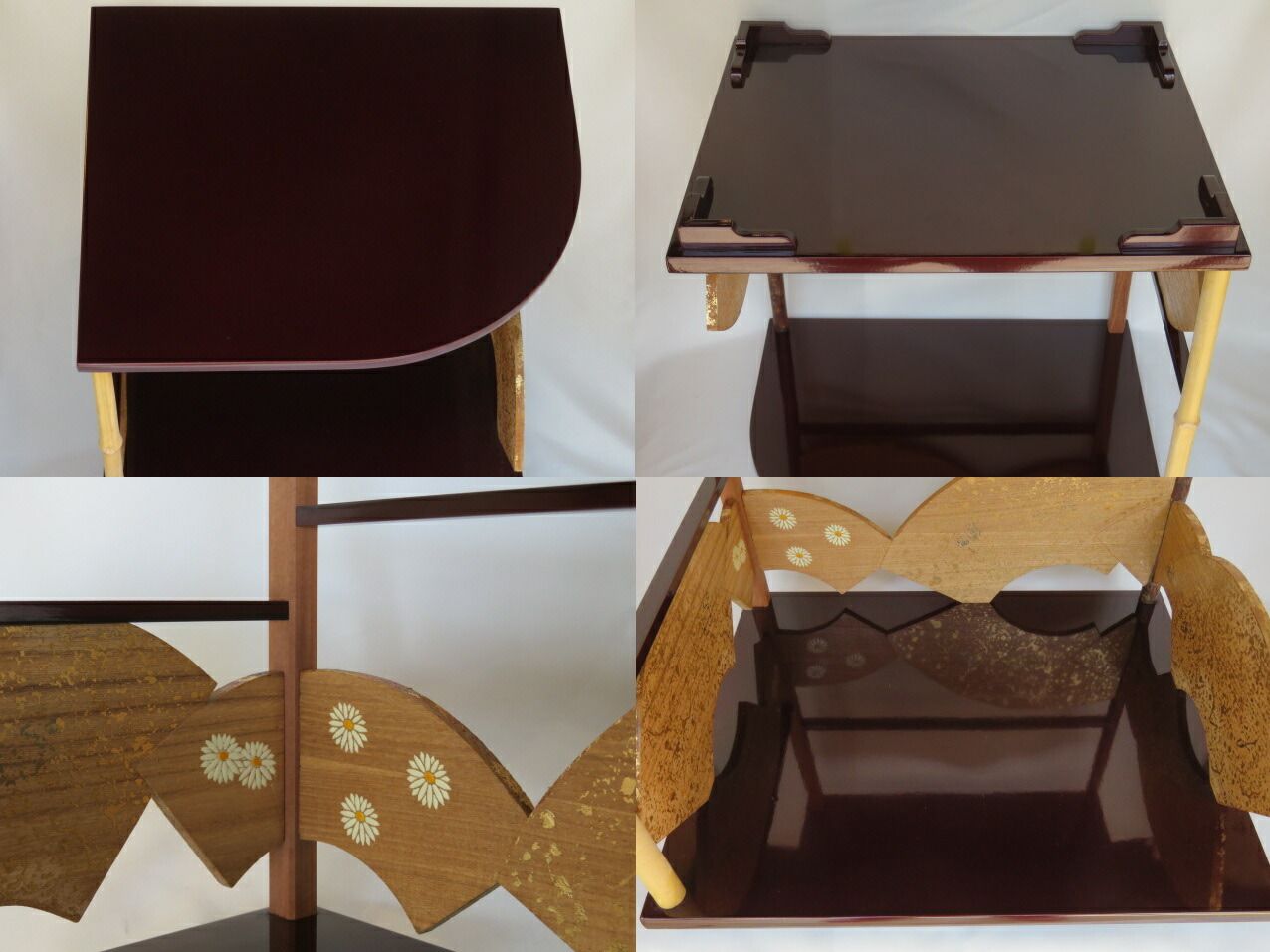 八月☆特売品）鵬雲斎好写 固定式 寿扇棚USED 茶道具 〈税込・送料込