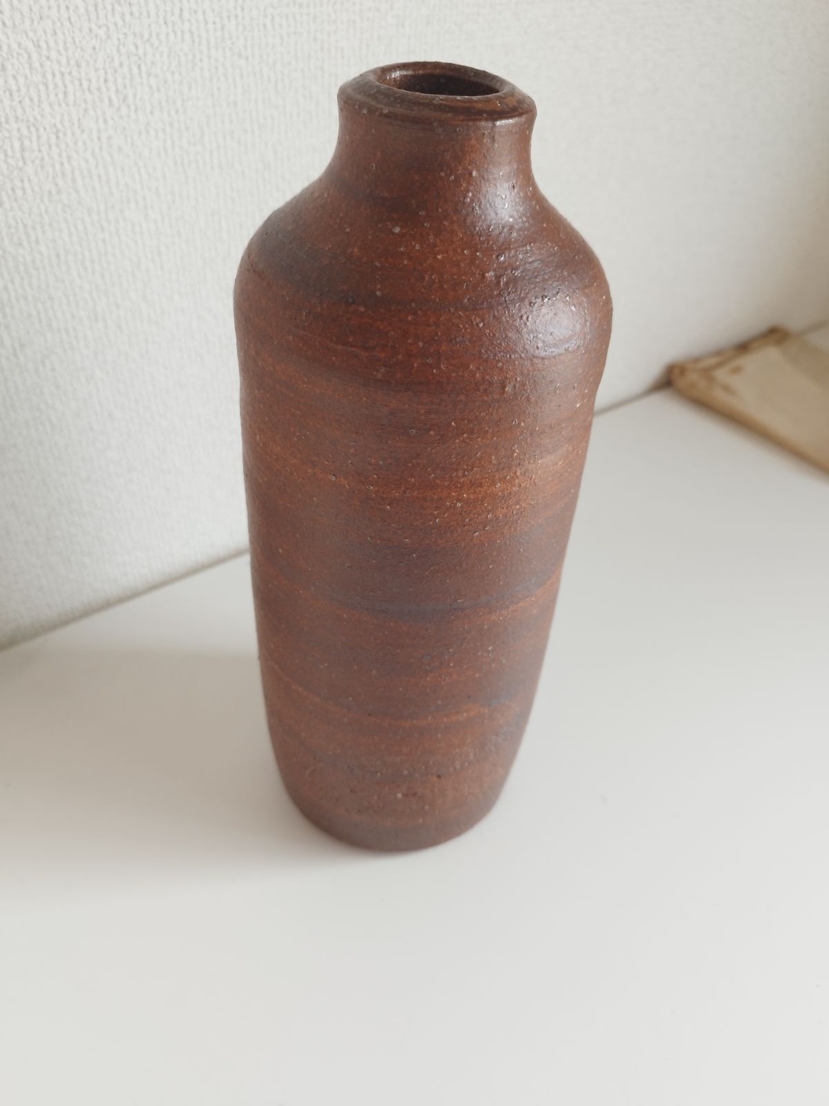 美品・希少】三輪雅章 共箱 備前花入（花器）高さ約30cm｜Miwa Masaaki