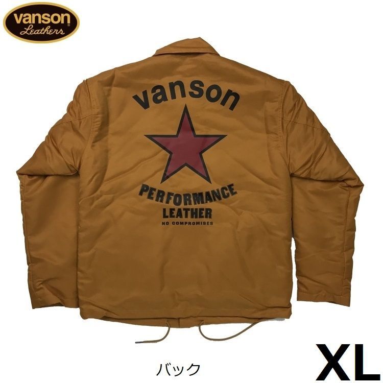 VANSON バンソン CUSTOM BOA LINING コーチジャケット 884V337 ダークイエロー XLサイズ - メルカリ