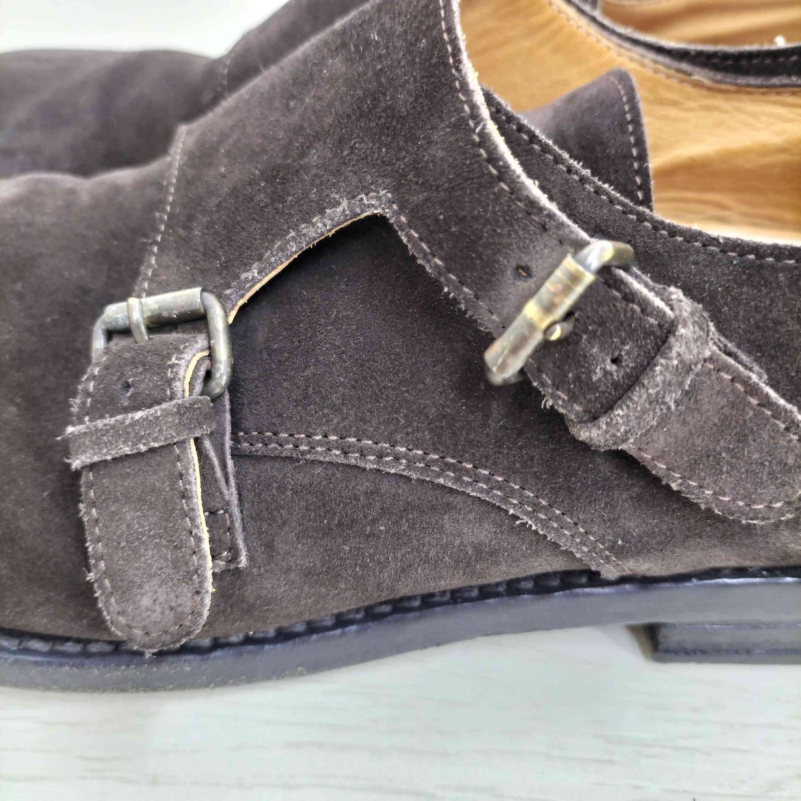 ブッテロ BUTTERO イタリア製 ダブルモンク ストラップ スウェード