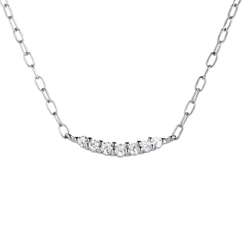 キャーロ ディ ディアマンテ CHIARO DI DIAMANTE K10ピンクゴールド×ダイヤモンド ローズイニシャルAペンダントネックレ