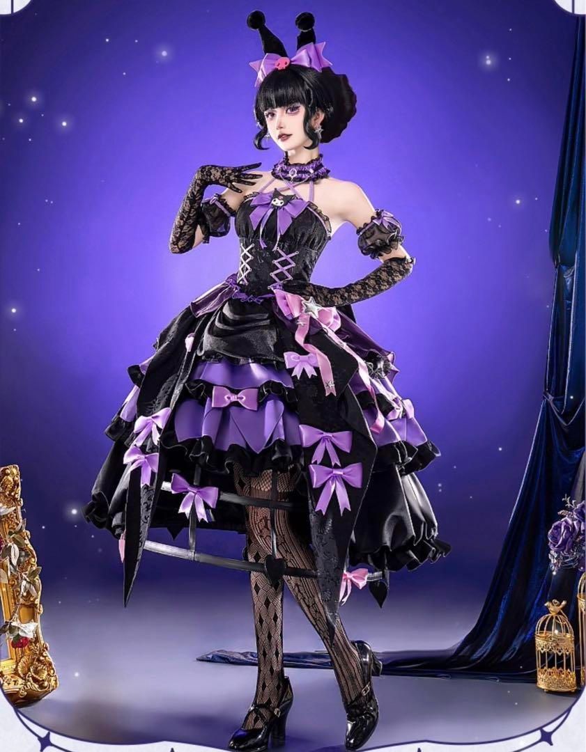 第五人格 血の女王 マリー コスプレ 衣装 サンリオ 第五人格 ×サンリオキャラクターズ クロミ 血の女王 マリー