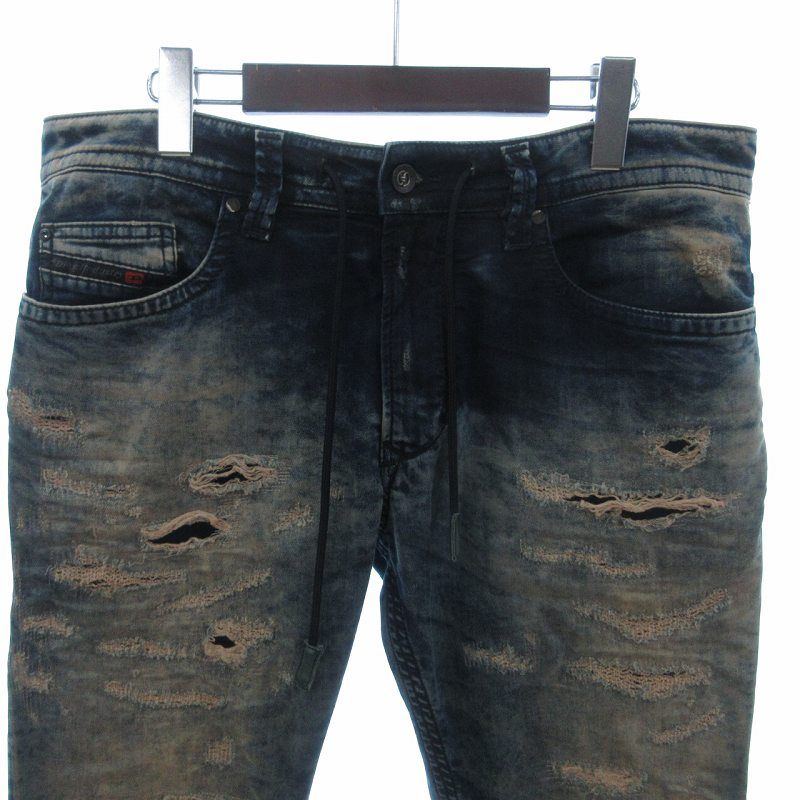 ディーゼル DIESEL THAVAR ユーズド加工 ジョグジーンズ デニム