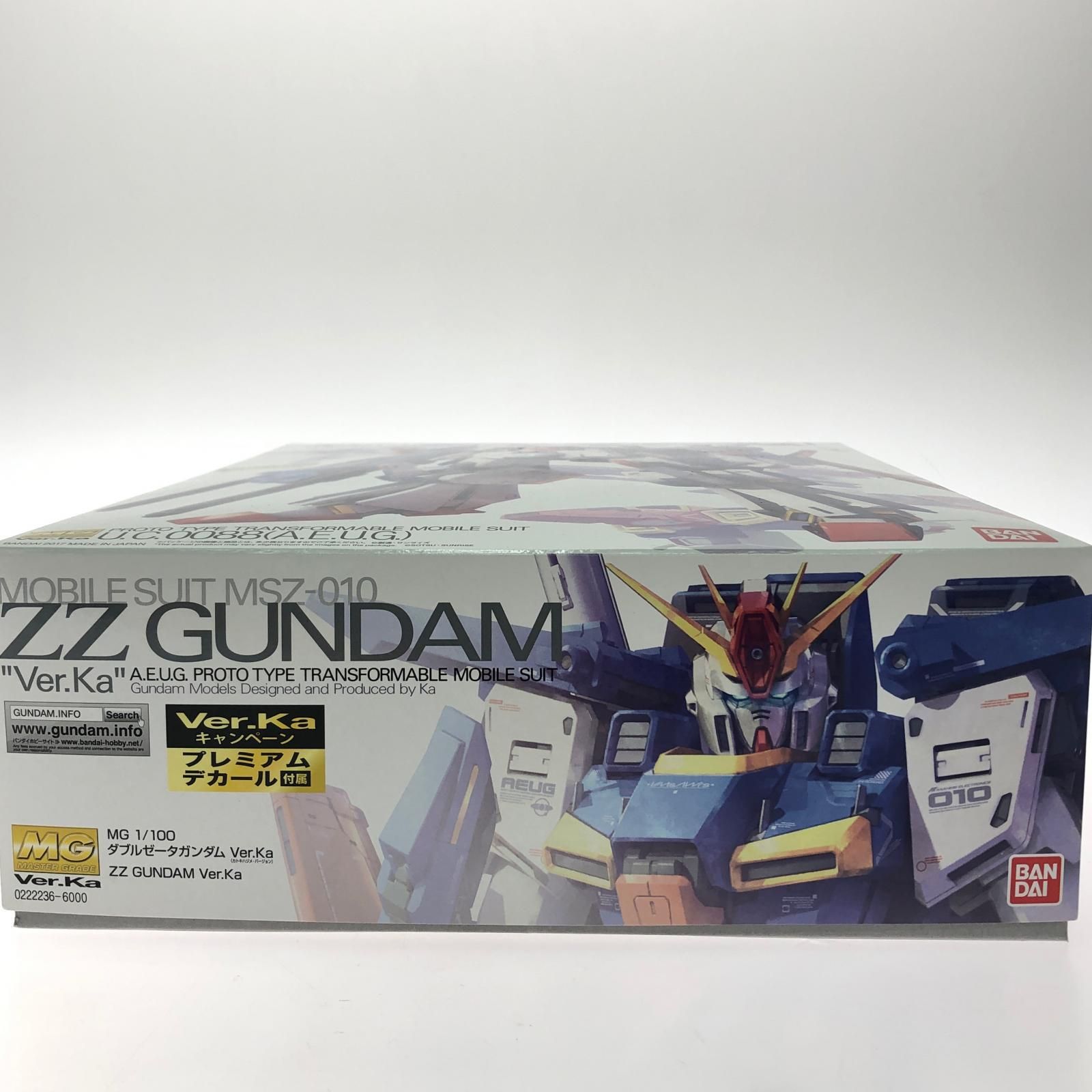 BANDAI バンダイ 機動戦士ガンダム MG 1|100 MG MSZ-010 ダブルゼータガンダム Ver.Ka プレミアムデカール同梱版