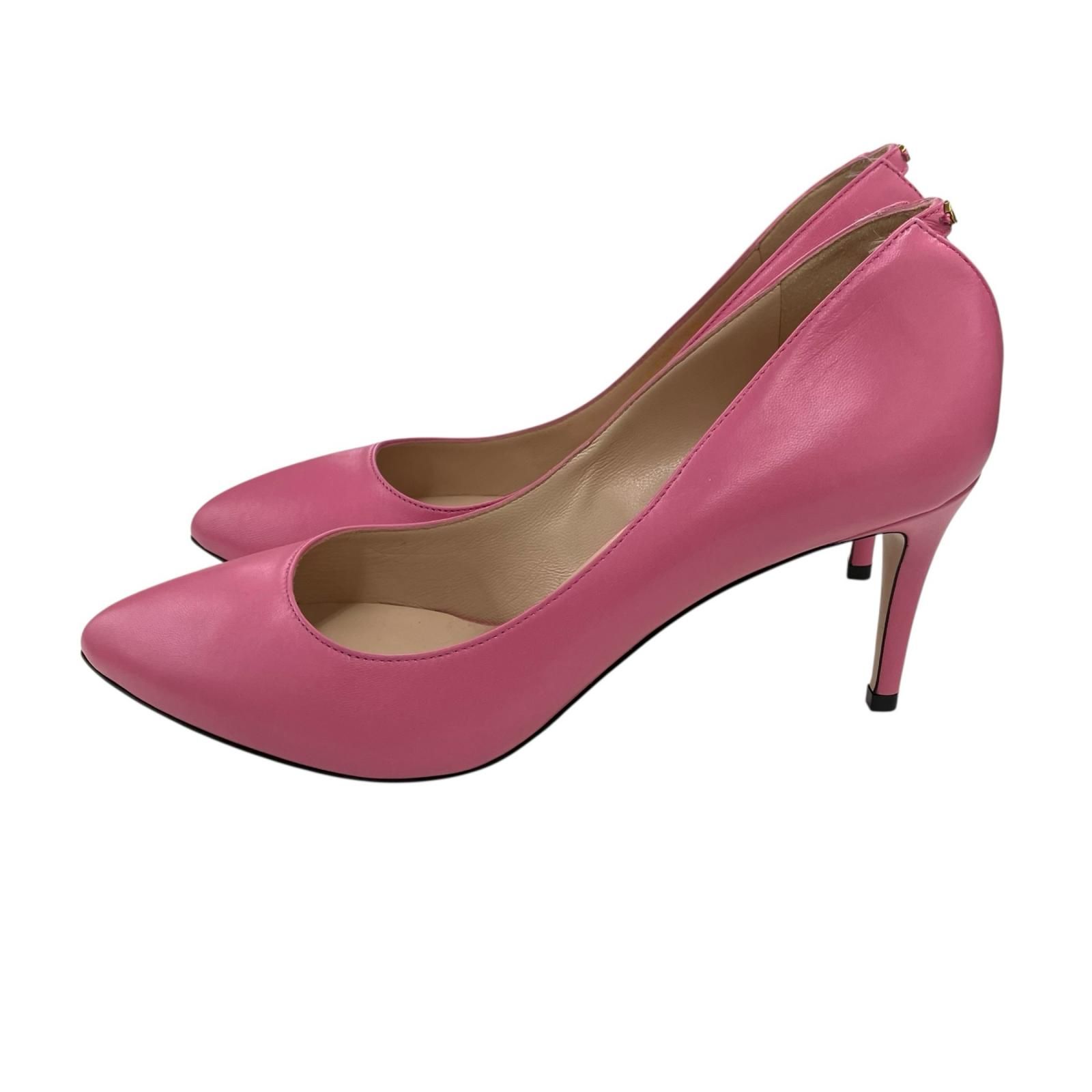 186005 GUCCI グッチ パンプス ハイヒール 38 25cm ピンク KIN-KAAI_COM