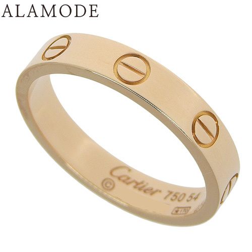 CARTIER カルティエ ラブコレクション LOVE リング スモールモデル B4085000 K18 ピンクゴールド PG リング 指輪 ラブリング ミニ 14 54 号 ピンクゴールド レディース 40802131376 アラモード