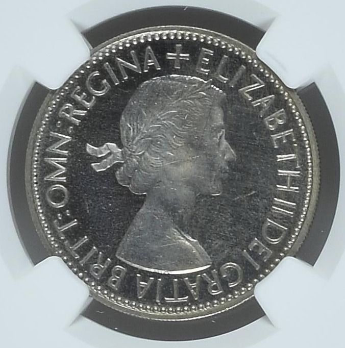 1953年 エリザベス女王 2シリング 銀製 1953年 エリザベス女王 2シリング 銀製