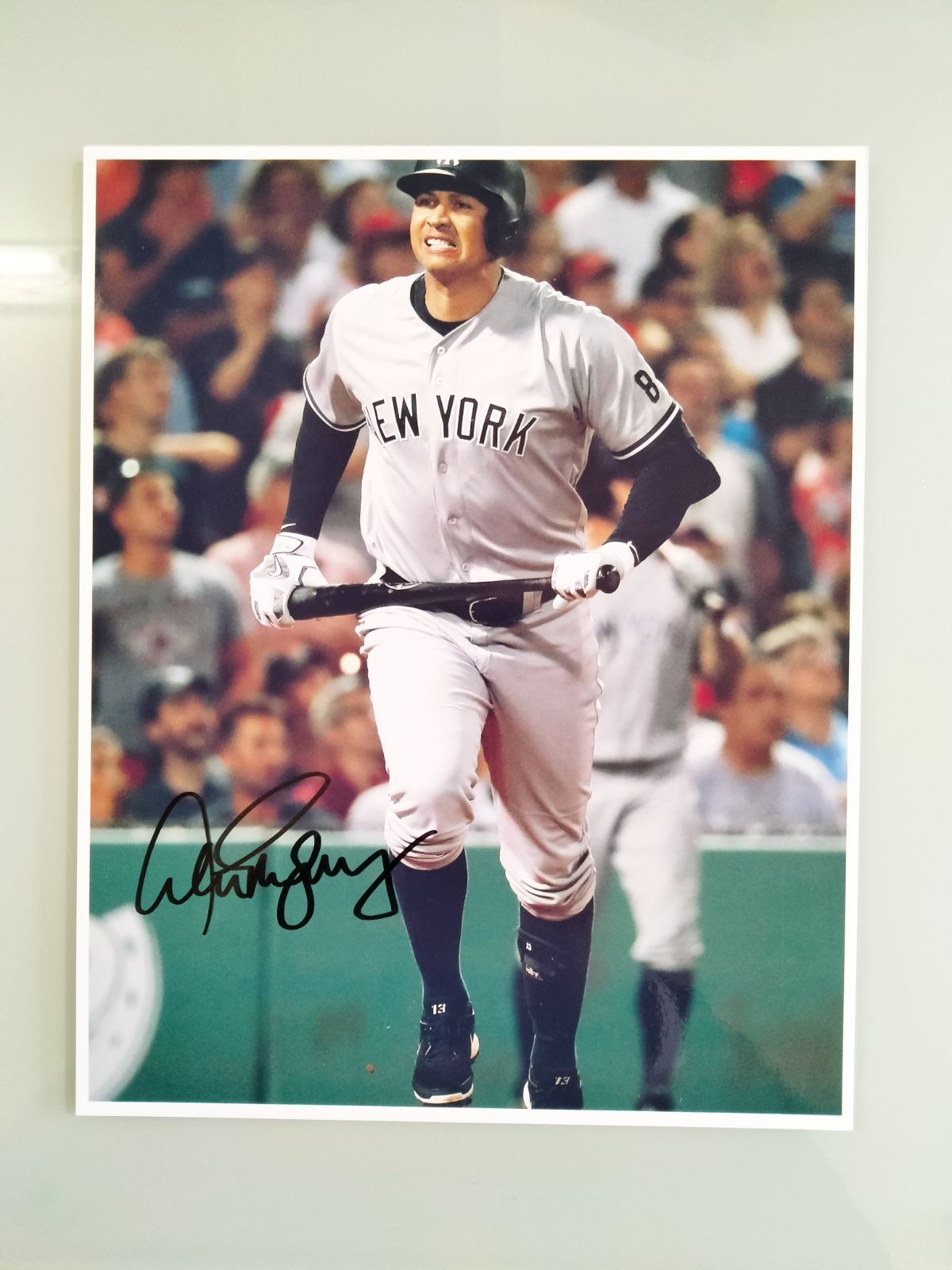 アレックス・ロドリケス直筆サイン入り超大型写真…Alex Rodriguez