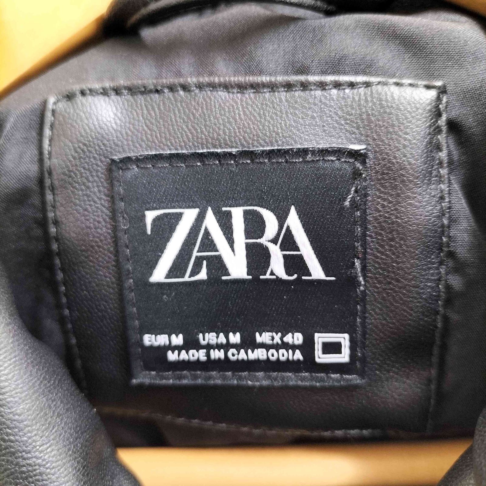 ザラ ZARA FAKE LEATHER COACH JACKET フェイクレザー コーチ