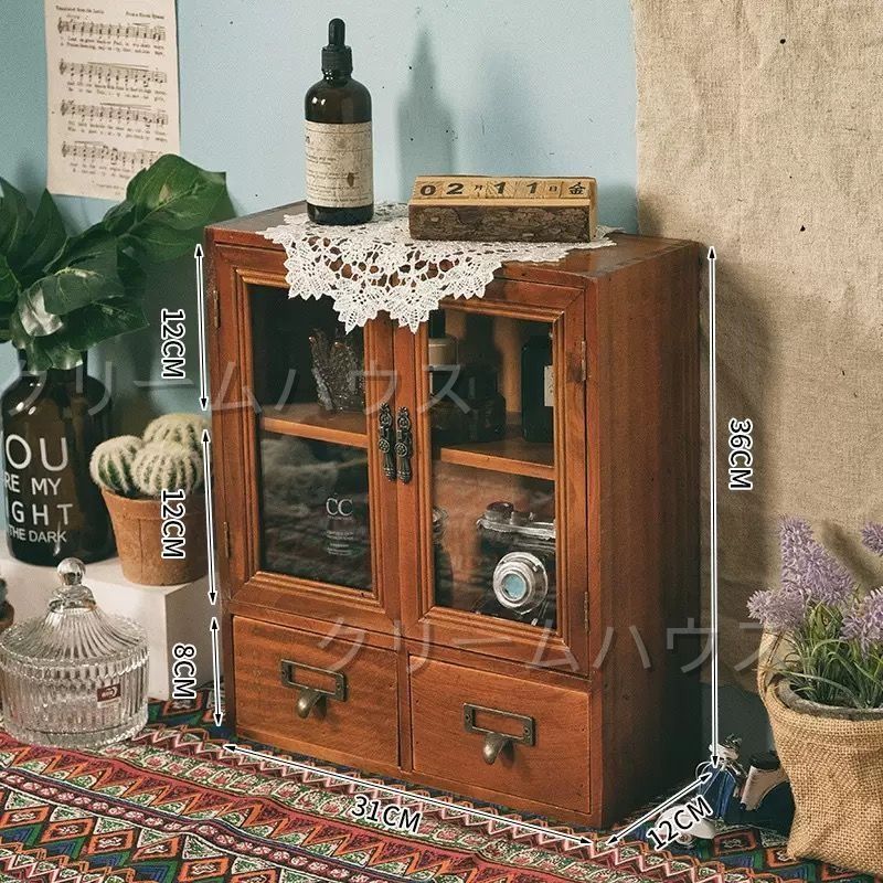 アンティーク 木製 西洋家具 収納 引き出し キャビネット 日用品もオシャレに収納♪ アンティーク・キャビネット VC103