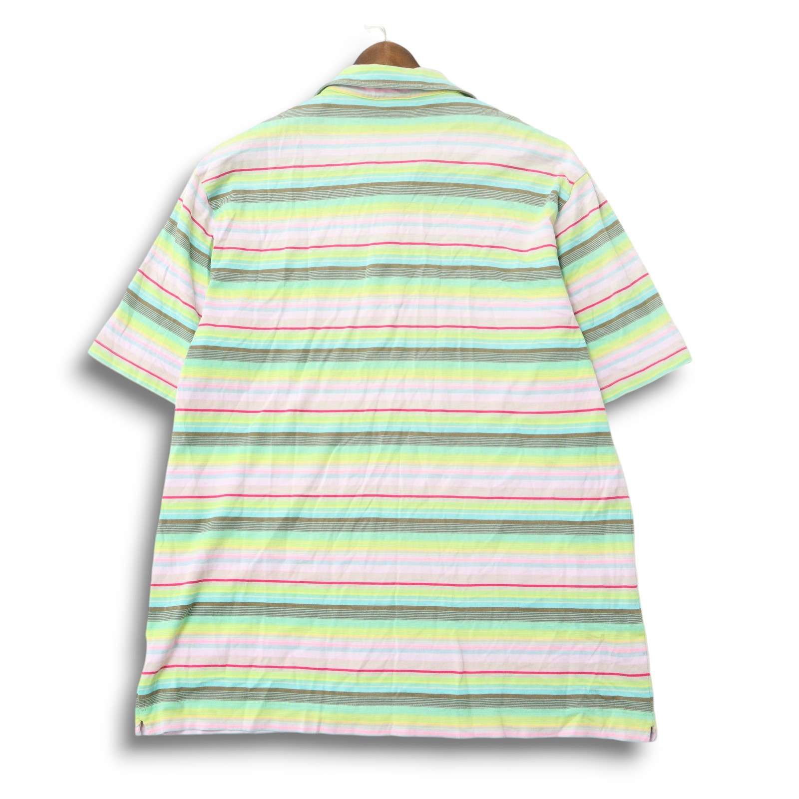 LACOSTE ラコステ 春夏 ワニ ロゴ刺繍☆ 半袖 マルチボーダー