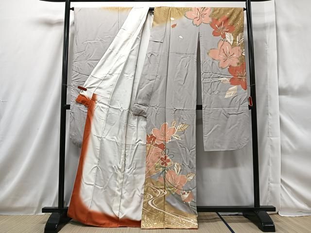 平和屋着物○全通柄袋帯 鹿の子文 正絹 逸品 DAAU9118fe