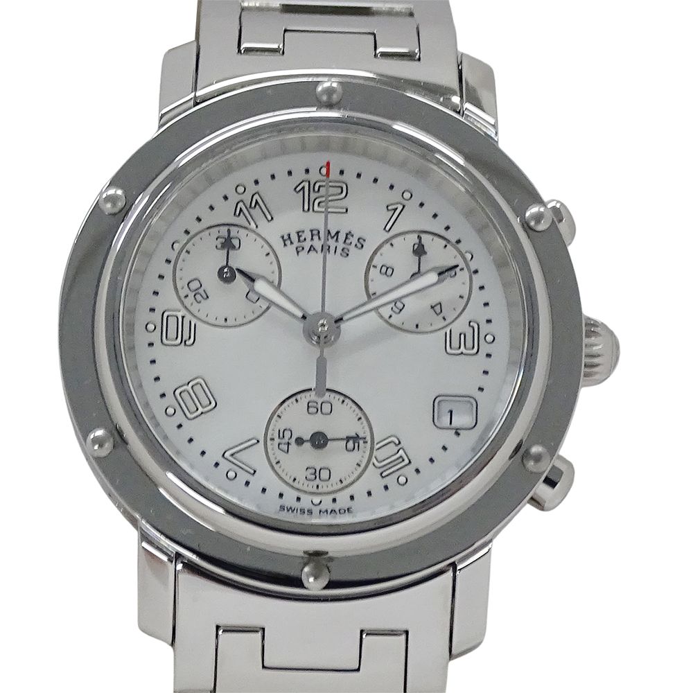 エルメス HERMES 時計 レディース ブランド クリッパー クロノ