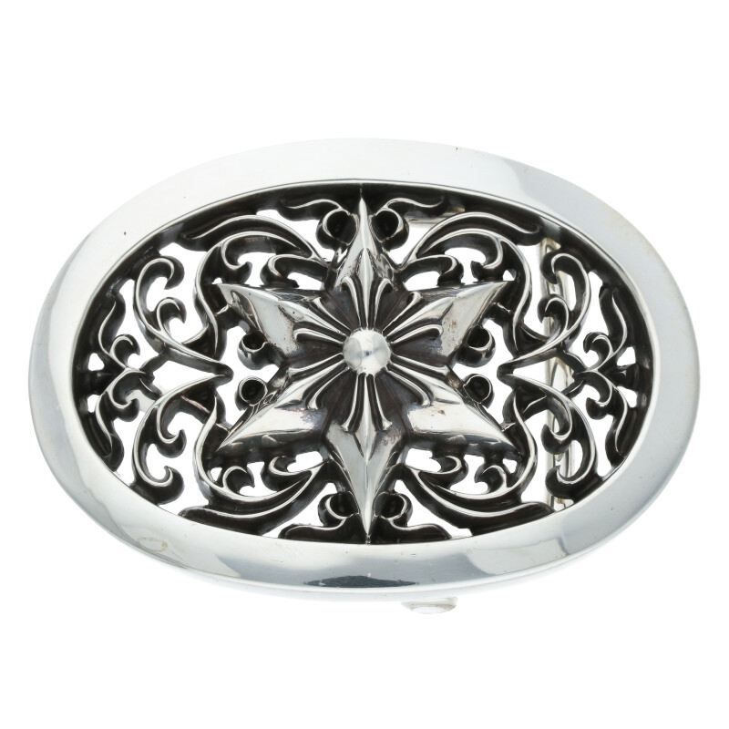 BUCKL OVAL STARクラシックオーバルスター シルバーバックル メンズ クロムハーツ BUCKL OVAL STAR1.5/1.5クラシックオーバルスター