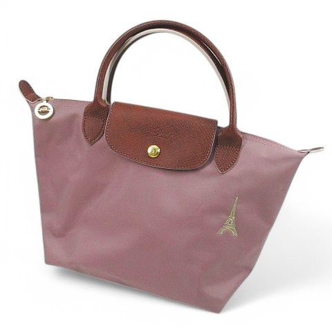【美品】LONGCHAMP プリアージュ エッフェル塔 ピンク Mサイズ さっこ様専用】希少 LONGCHAMP プリアージュ エッフェル塔
