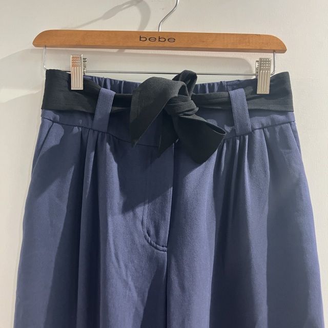 LEILIAN レリアン　パンツ　13＋ 紺　レース ストレッチクロップドパンツ|レリアン | レリアン公式オンライン