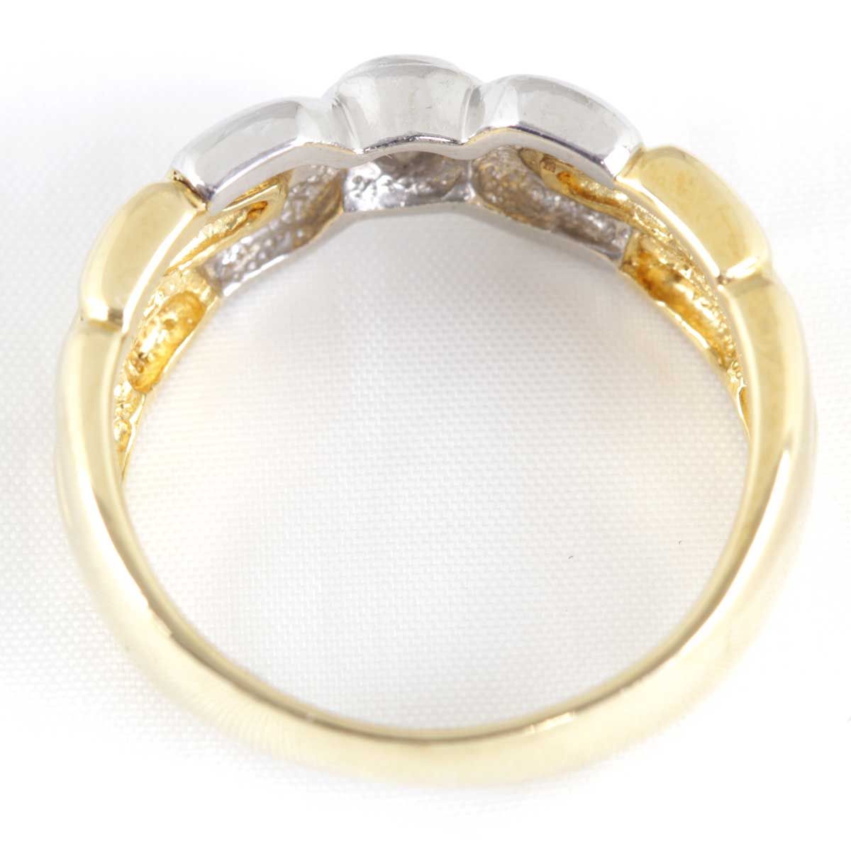 美品『USED』 K18/Pt900  Dior リング・指輪 5.5g 10号約37mmリング内径