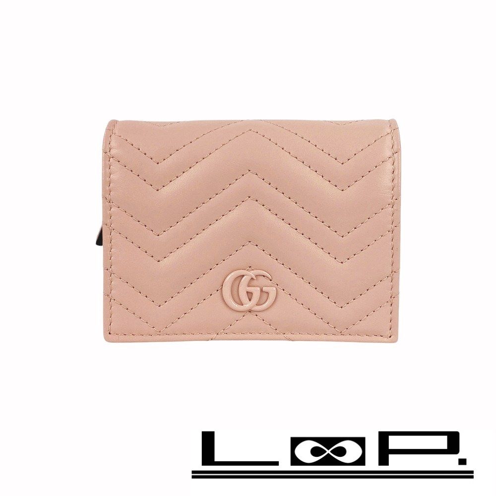 J3288 値下しました！GUCCI 二つ折り財布 GGマーモント レザー