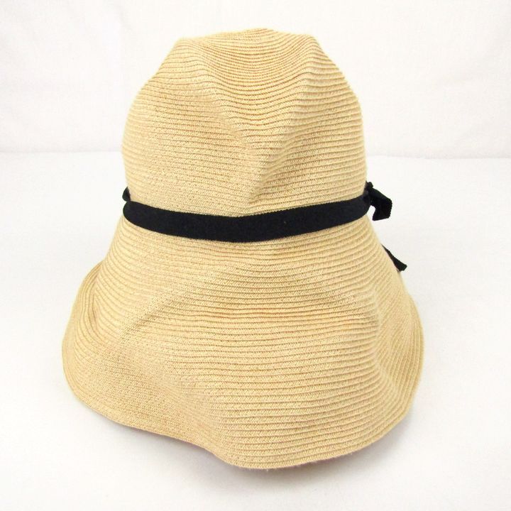 mature ha. ベージュ 麦わら帽子　箱付き mature ha. BOXED HAT 麦わら帽子 - 帽子どこで 買える か