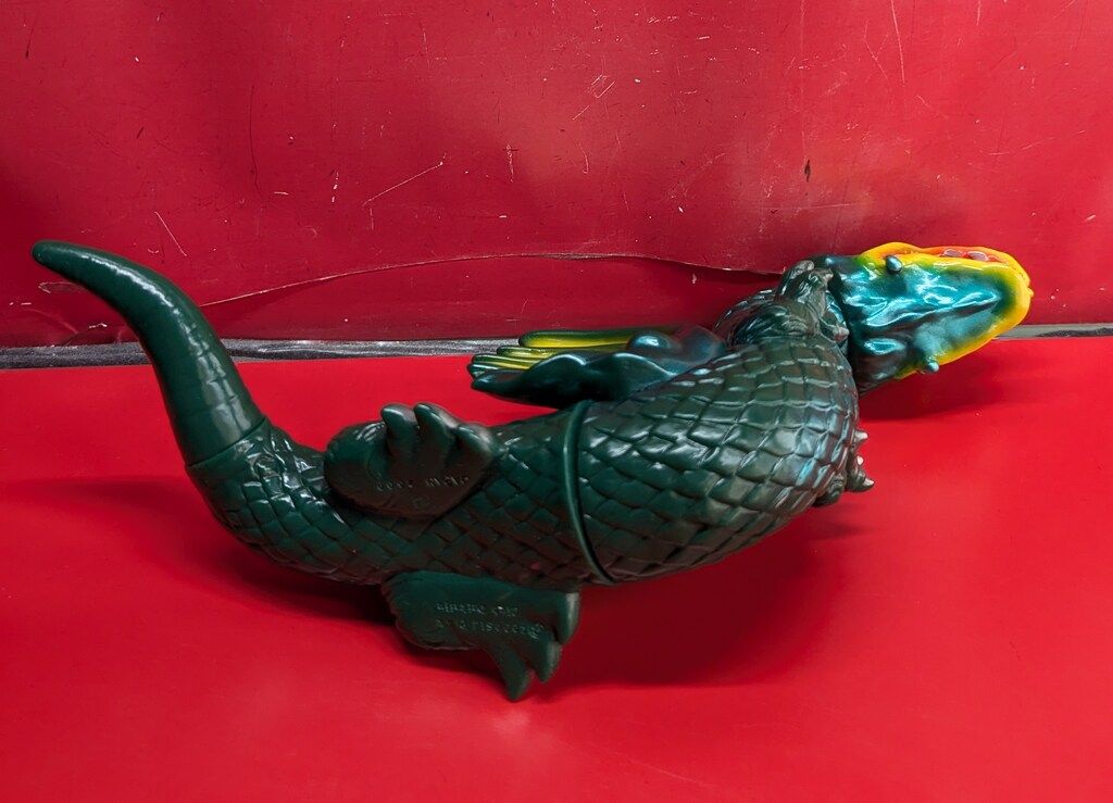 M1号×クラブ　DAIKAIJU　レプティリカス　黄目　ソフビ Ｍ１号 2000年ワンフェス限定 原始獣レプティリカス 蓄光版 REPTILICUS