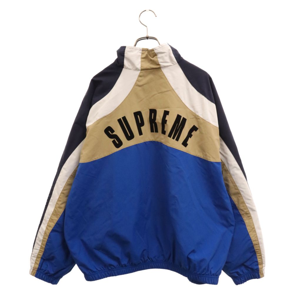 SUPREME (シュプリーム) 23SS×Umbro Track Jacket アンブロ アーチフロッキープリント ナイロン トラックジャケット  ブルー