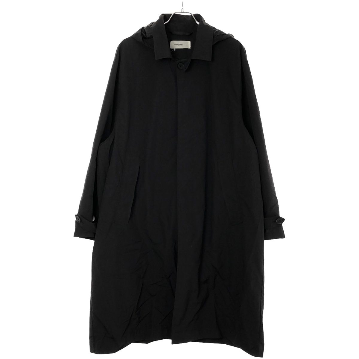 everyone エブリワン NYLON SOUTIEN COLLAR COAT ナイロンフーデッド 