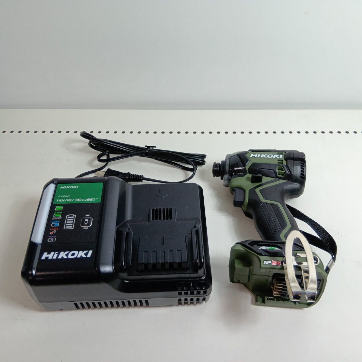 HiKOKI ハイコーキ インパクトドライバ WH36DC グリーン ♥品 S 充電器 ケース付 コードレス式 36v J5217904