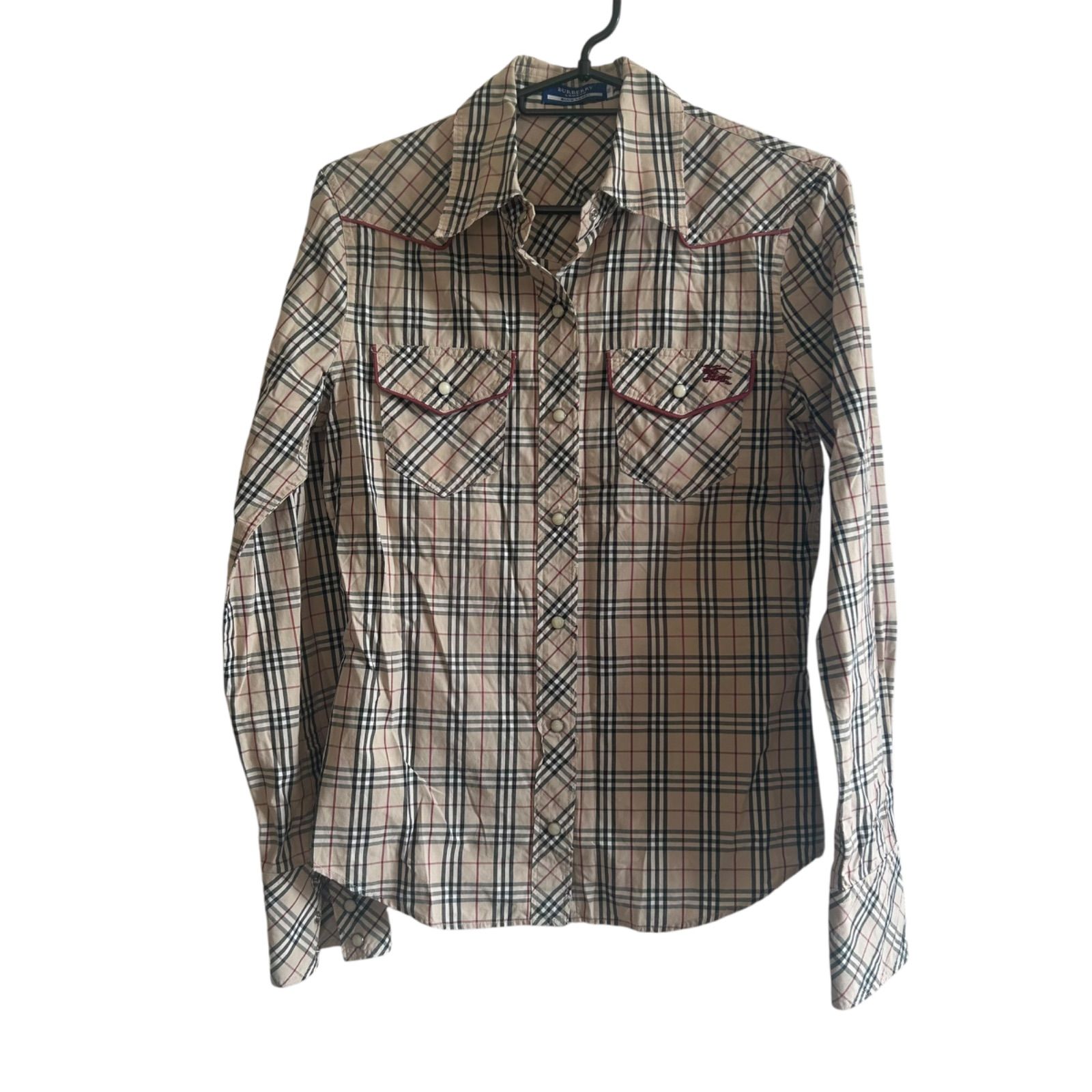 Z1403 BURBERRY BLUE LABEL バーバリーブルーレーベル チェック柄長袖