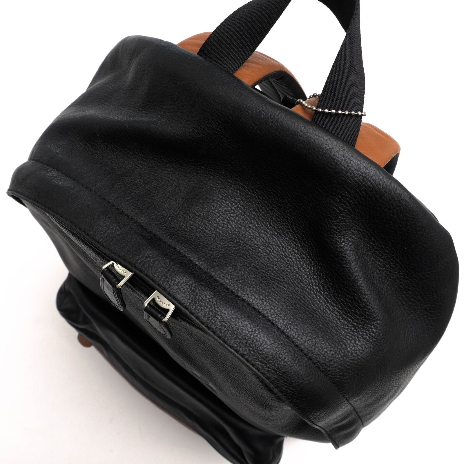 極美品　COACH レザー　リュック　バックパック　本革　シボ革　ブラック 極美品✨】COACH レザーリュック 黒 シボ革 ハミルトン バック