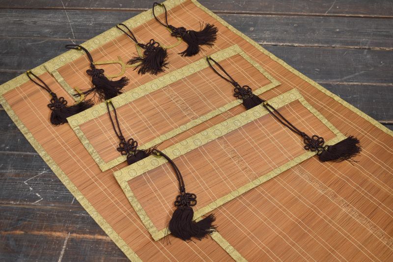 蔵A5010 御簾 御座敷すだれ 大小一対 172× 71.5cm