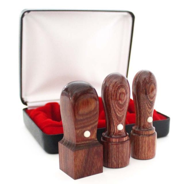 法人印鑑 3点セット ケース付き キャンペーン 3本 彩樺 茶 代表印 銀行印 天丸 18ｍｍ 16.5ｍｍ 角印 21ｍｍ ハイレザーケース 法人 印鑑 ケース付セット 法人印鑑セット 会社設立 コンパクトセット 会社印 会社実印 役職印 プレゼント