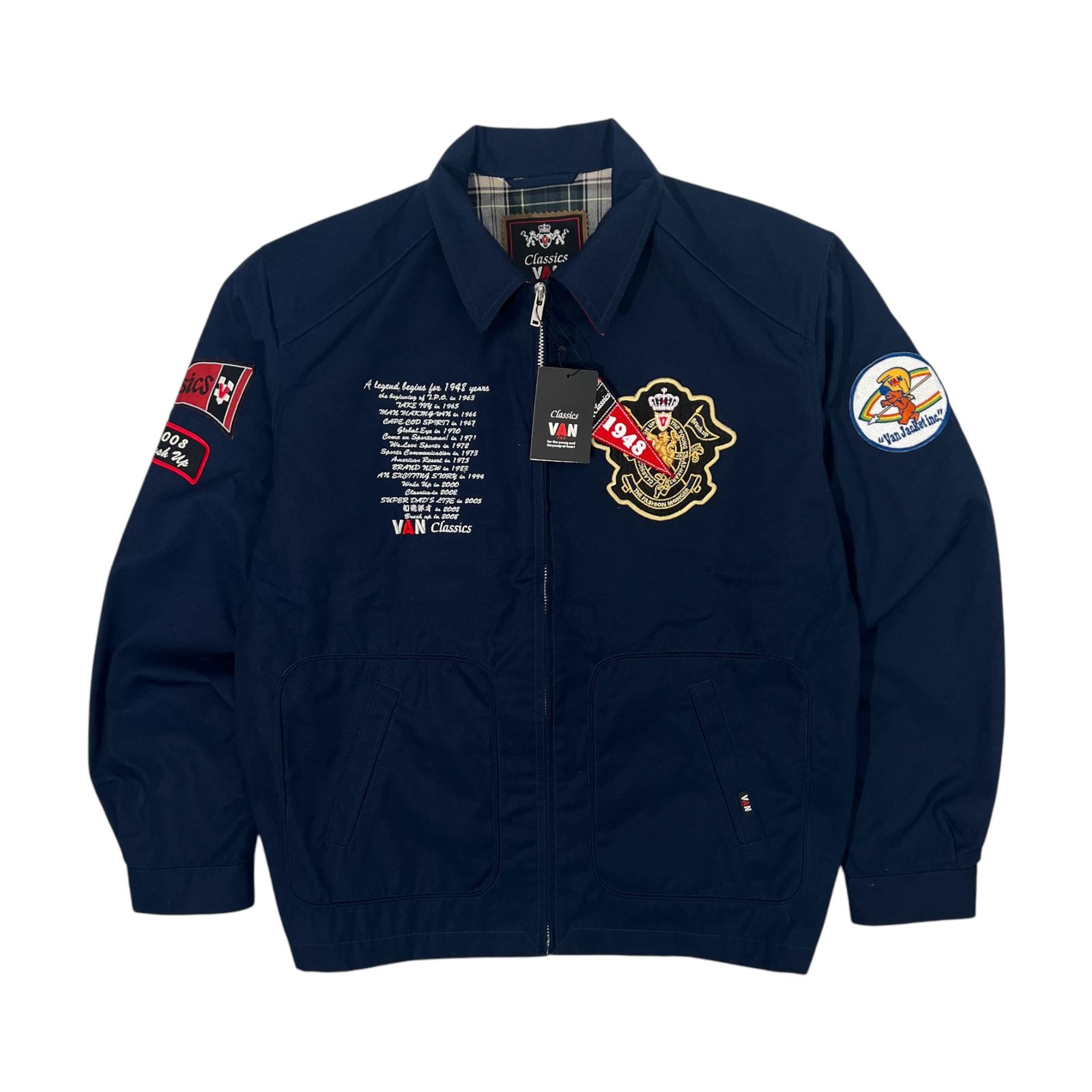 VAN JAC ヴァン アーチロゴ スウィングトップジャケット 中綿 Lサイズ VAN JAC ヴァン アーチロゴ スウィングトップジャケット 中綿 Lサイズ